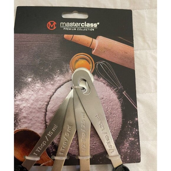 Master Class Measuring Spoon Set Black with White Specs NEW WITH TAGS! - Picture 3 of 3
